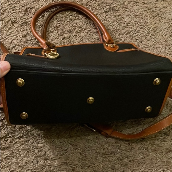 Dooney & Bourke Black and Brown Leather Handbag - Picture 4 of 5